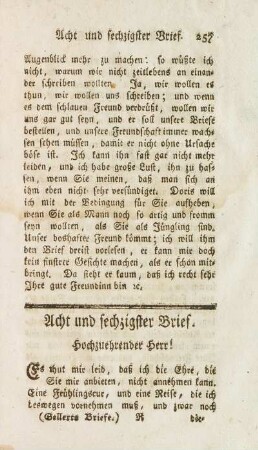 Acht und sechzigster Brief.