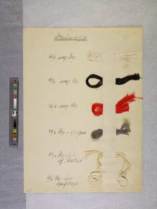 Baumwolle (Materialprobe aus dem Unterricht bei Benita Koch-Otte an der Burg Giebichenstein Halle)