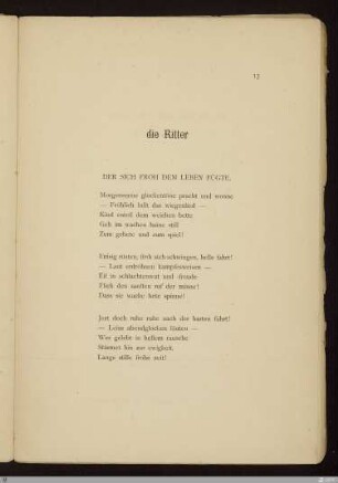 die Ritter / Paul Gérardy
