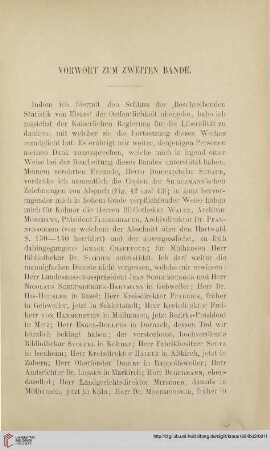 Vorwort zum zweiten Bande