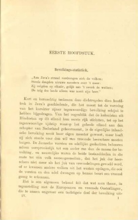 Eerste hoofdstuk. Bevolkings-statistiek