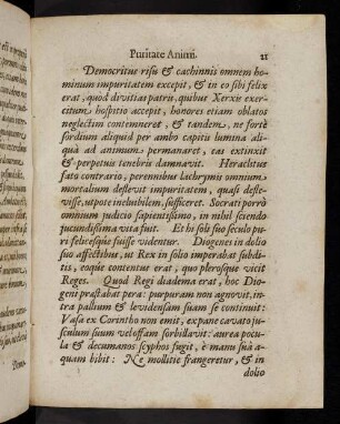 21-38, Oratio de Puritate Animi