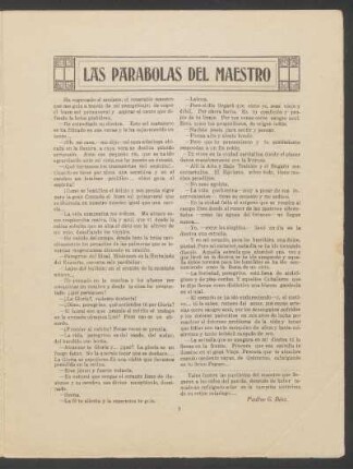Las parábolas del maestro