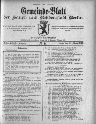 1914,8: No. 8, 22. Februar 1914