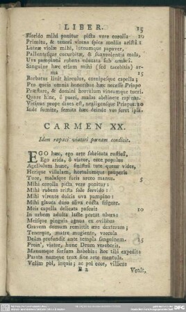 Carmen XX.