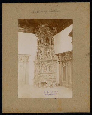 Rathaus, Augsburg: Fürstenzimmer, Kachelofen von Adam Vogt