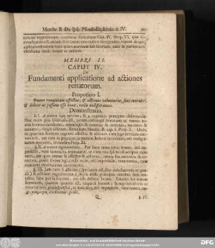 Caput IV. Fundamenti applicatione ad actiones renatorum.