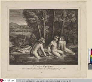 Bain de nymphes [Die badenden Nymphen; Nymphes au bain]