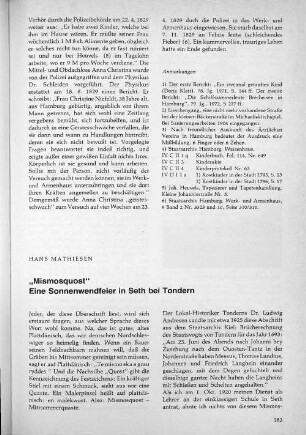 "Mismosquost" Eine Sonnenwendfeier in Seth bei Tondern