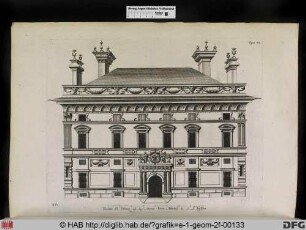Facciata del Palazzo del Sigr. Antonio Doria Marchese de S. Steffano.
