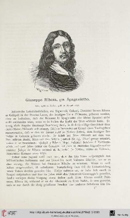 2: Giuseppe Ribera, gen. Spagnoletto : geb. 1588 zu Xativa, gest. zu Neapel 1656