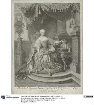 Porträt der Kaiserin Elisabeth Christine von Braunschweig-Wolfenbüttel, Gemahlin Karls VI.