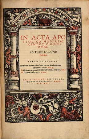 In Acta Apostolica Homiliae Centvm Viginti Dvae