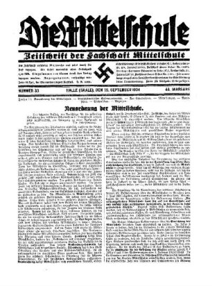 Neuordnung der Mittelschule