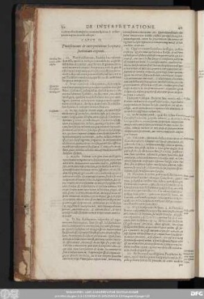 Caput II. Pontificiorum de interpretatione Scripturae sententiam exponit.