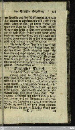 Vierzigstes Capitel. Beschluß dieser ganzen Reise