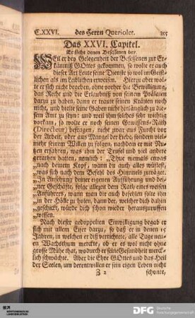Das XXVI. Capitel. Er steht denen Besessenen bey.