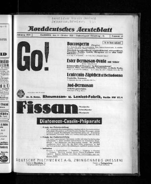 Jahrgang 1926, Hamburg, den 31. Oktober 1926, Nummer 44