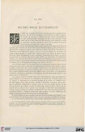 1: La Vie de Michel-Ange Buonarroti