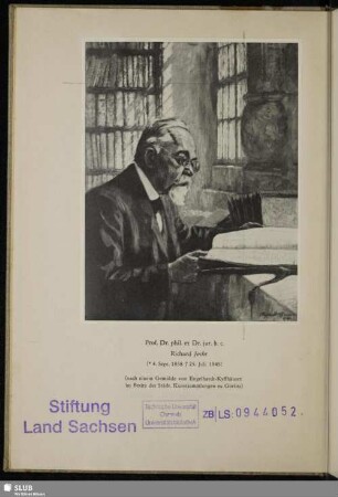 Prof. Dr. phil. et Dr. jur. h. c. Richard Jecht