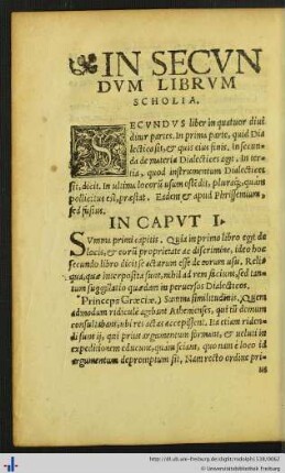 In Secundum Librum Scholia