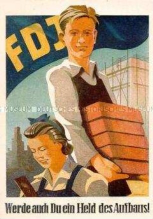 Werbepostkarte der FDJ