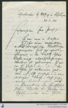 Brief, 24.12.1916