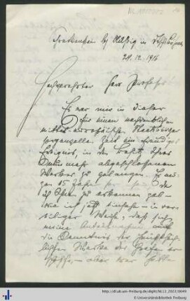 Brief, 24.12.1916