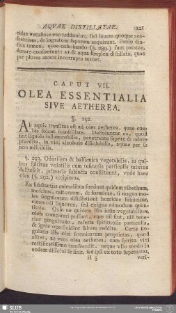 Caput VII. Olea Essentialia Sive Aetherea