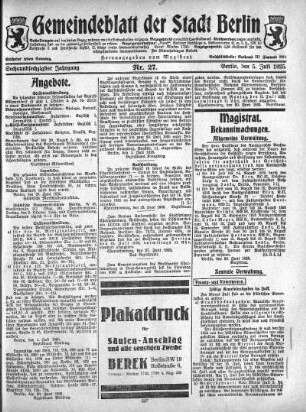 1925,27: Nr. 27, 5. Juli 1925