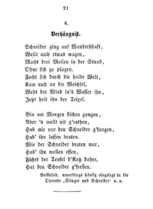 6. Verhängniß.