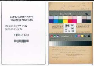 Entnazifizierung Karl Filthaut , geb. 25.04.1894 (Polizist)