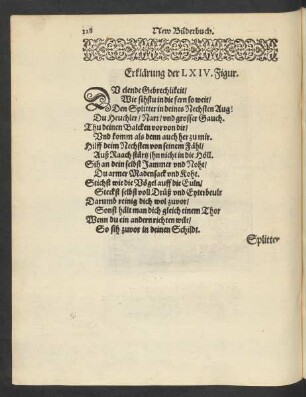 Erklärung der LXIV. Figur. Splitter und Balckenrichter.