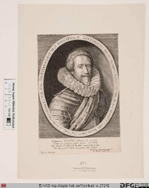 Bildnis Friedrich Heinrich, Prinz von Oranien, Graf von Nassau-Dillenburg