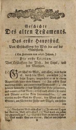 Kern der biblischen Geschichte alten und neuen Testaments, mit beygesetzen Sittenlehren : zum Gebrauche der Schuljugend