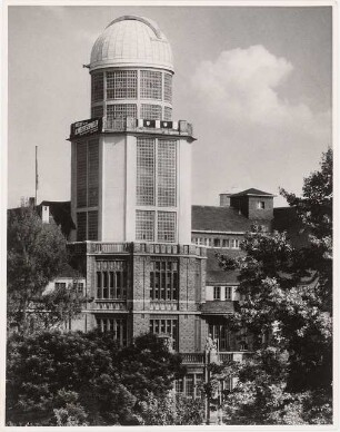 Sternwarte (Lohrmann-Observatorium der TU), Dresden Wiederaufbau: Turm nach Rekonstruktion