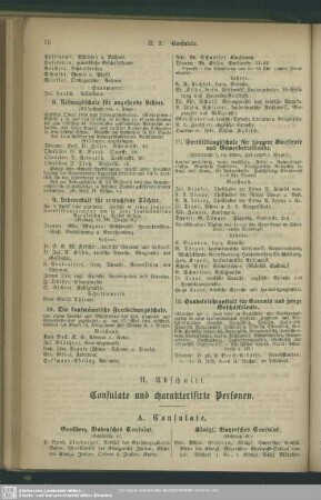 II.Abschnitt. Consulate und charakterisierte Personen
