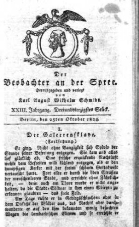 43. Stueck, 25. Oktober 1824