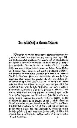 Die holländischen Armen-Kolonien