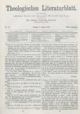 361-362 [Rezension] Waldis, Johann Joseph Klem., Hieronymi Graeca in Psalmos Fragmenta