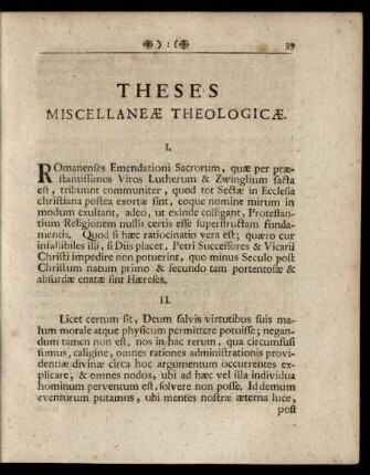 Theses Miscellaneae Theologicae