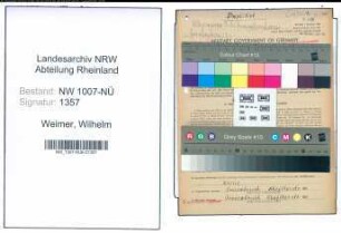 Entnazifizierung Wilhelm Weimer , geb. 27.01.1895 (Angestellter)