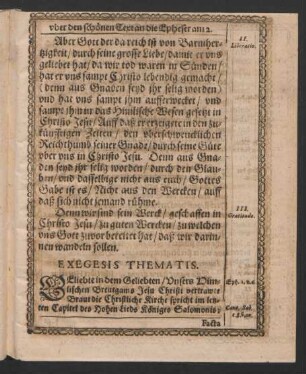 Exegesis Thematis.