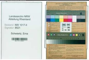 Entnazifizierung Erna Schwiertz , geb. 03.05.1905 ()