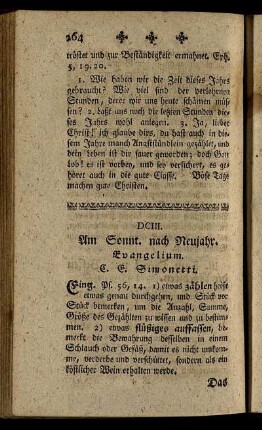 DCIII. Am Sonnt. nach Neujahr. Evangelium