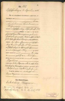 Standesamtsbuch der Stadt Aschaffenburg: Geburten 365/1900 - 184/1901