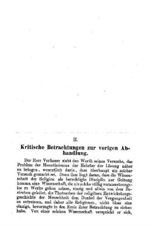 Kritische Betrachtungen zur vorigen Abhandlung