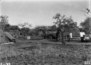 Expeditionslager : Expeditionslager in indigener Siedlung