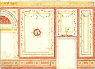 Riedel, Eduard; Innenräume - Wandabwicklung