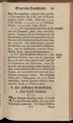 II. Die geistlichen Reichsfürsten.